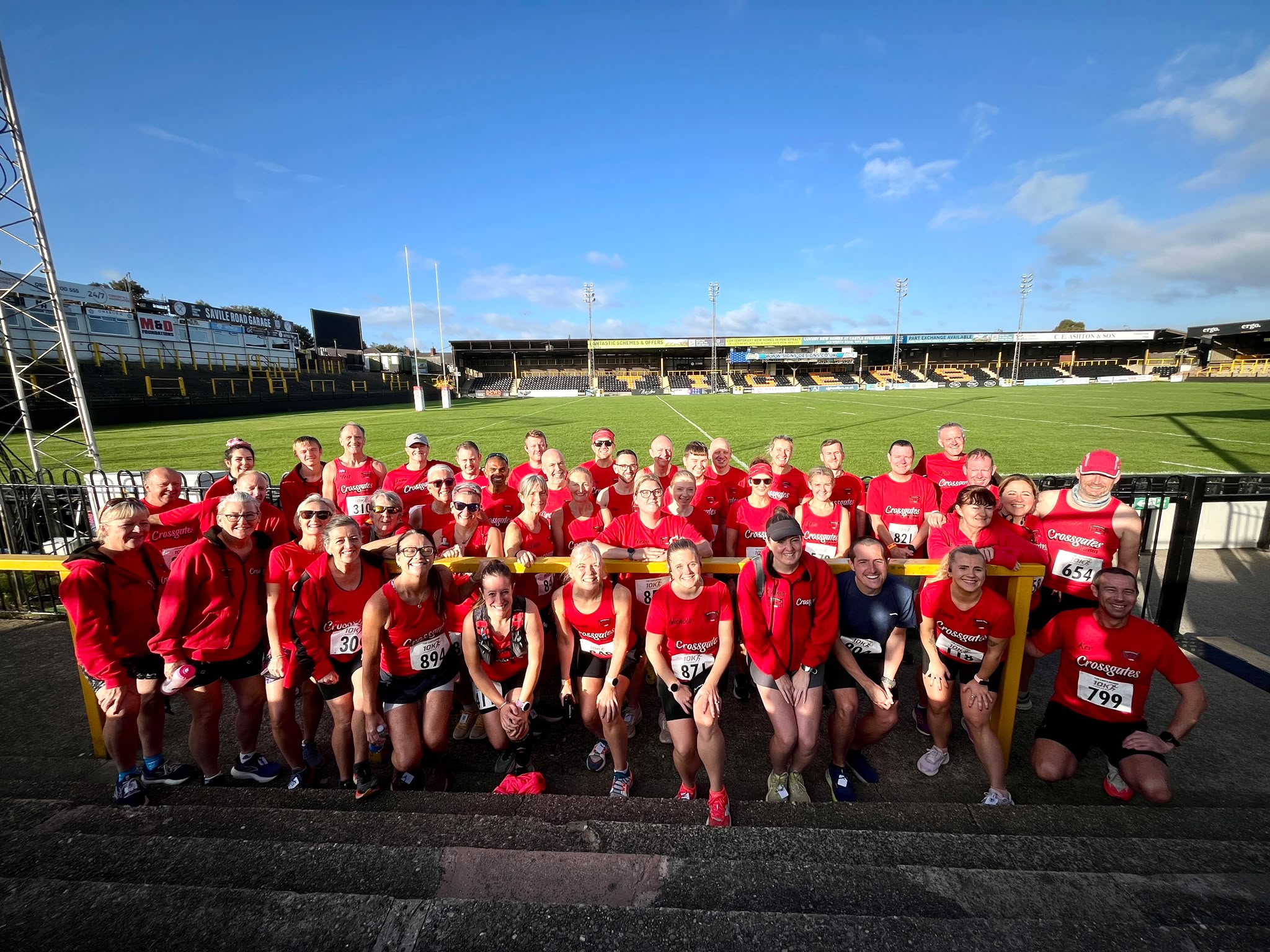 Crossgates Harriers team together at Castleford 10K